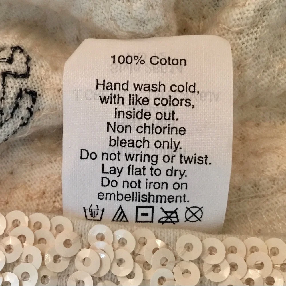 J. Crew Sequin Ivory and Black Polka Dot Top - Picture 15 of 16